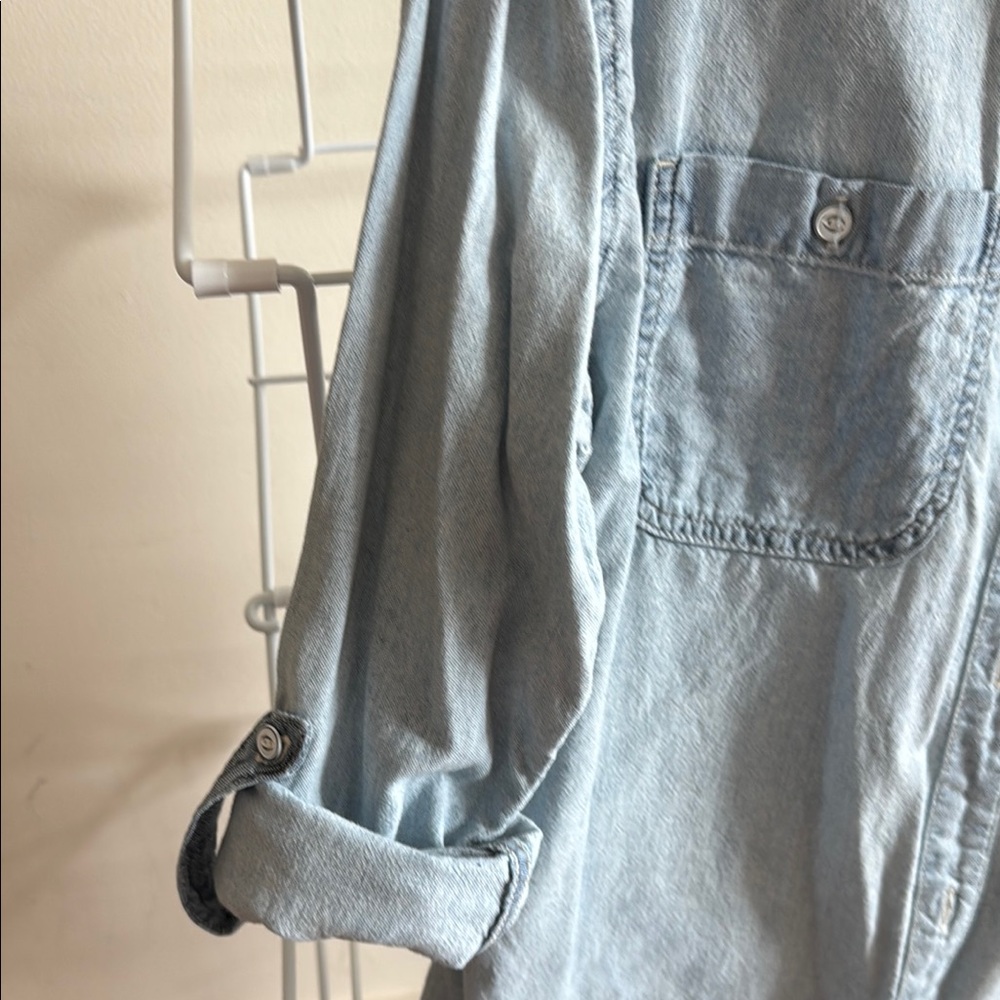 AG Adriano Goldschmied Sky Blue Denim Shirt - Picture 3 of 3